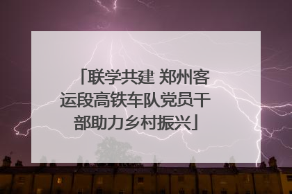 联学共建 郑州客运段高铁车队党员干部助力乡村振兴