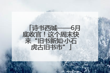 诗书西城——6月底收官！这个周末快来“旧书新知·小石虎古旧书市”