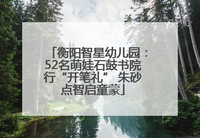 衡阳智星幼儿园：52名萌娃石鼓书院行“开笔礼” 朱砂点智启童蒙