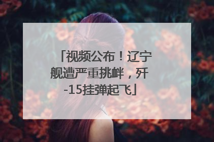 视频公布！辽宁舰遭严重挑衅，歼-15挂弹起飞