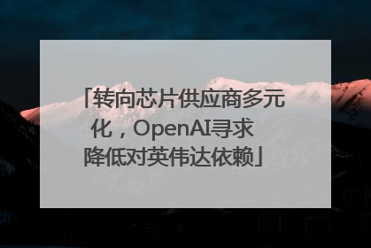 转向芯片供应商多元化，OpenAI寻求降低对英伟达依赖