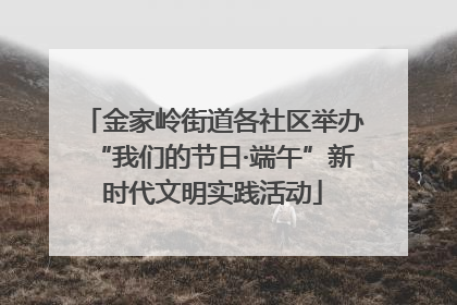 金家岭街道各社区举办“我们的节日·端午”新时代文明实践活动
