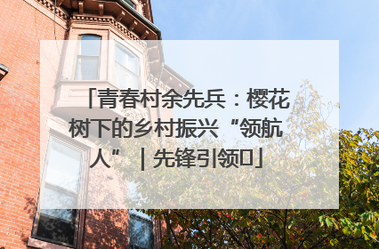 青春村余先兵：樱花树下的乡村振兴“领航人”｜先锋引领⑪
