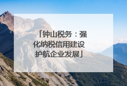 钟山税务：强化纳税信用建设护航企业发展