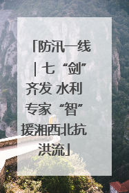 防汛一线｜七“剑”齐发 水利专家“智”援湘西北抗洪流