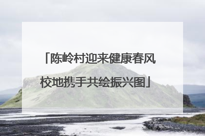 陈岭村迎来健康春风 校地携手共绘振兴图