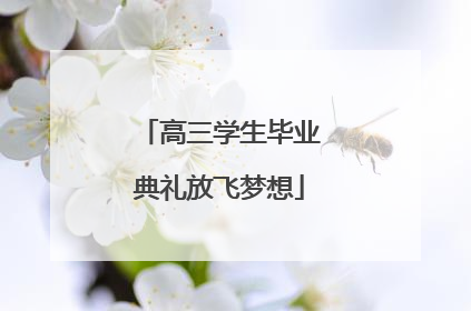 高三学生毕业典礼放飞梦想