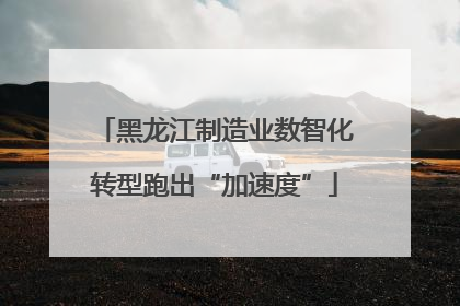 黑龙江制造业数智化转型跑出“加速度”
