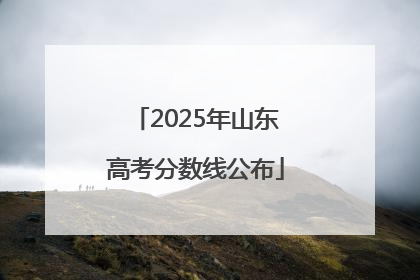 2025年山东高考分数线公布