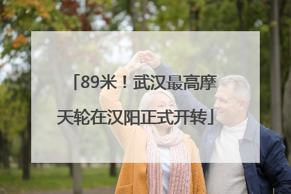 89米！武汉最高摩天轮在汉阳正式开转