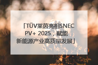 TÜV莱茵亮相SNEC PV+ 2025，赋能新能源产业高质量发展